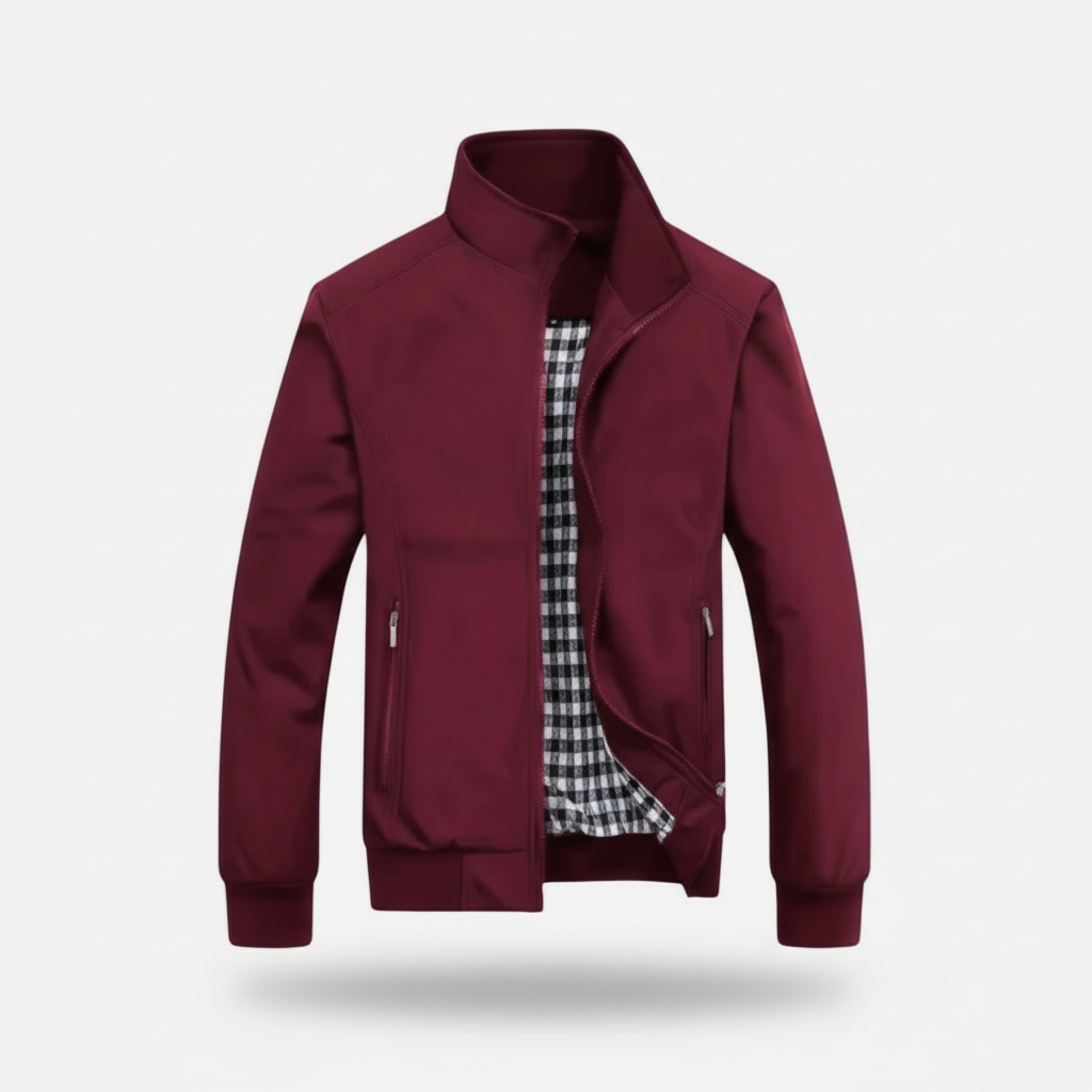 Dorevelle | Men’s Lightweight Casual Jacket – Zip Closure Stand Collar