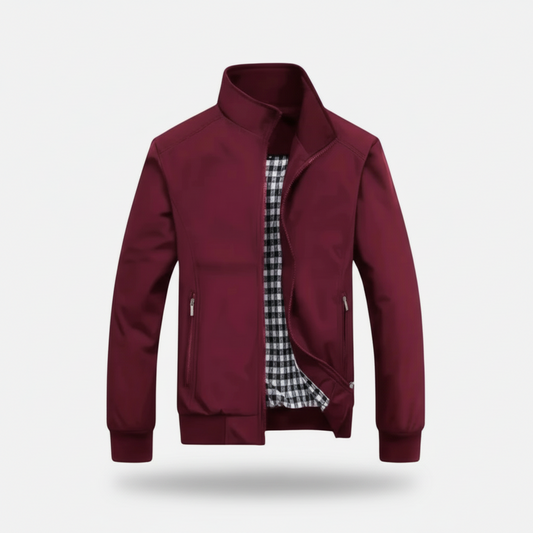 Dorevelle | Men’s Lightweight Casual Jacket – Zip Closure Stand Collar