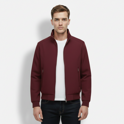 Dorevelle | Men’s Lightweight Casual Jacket – Zip Closure Stand Collar