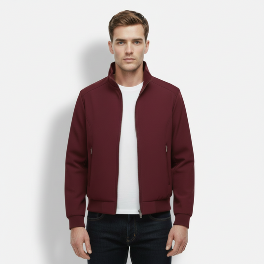 Dorevelle | Men’s Lightweight Casual Jacket – Zip Closure Stand Collar