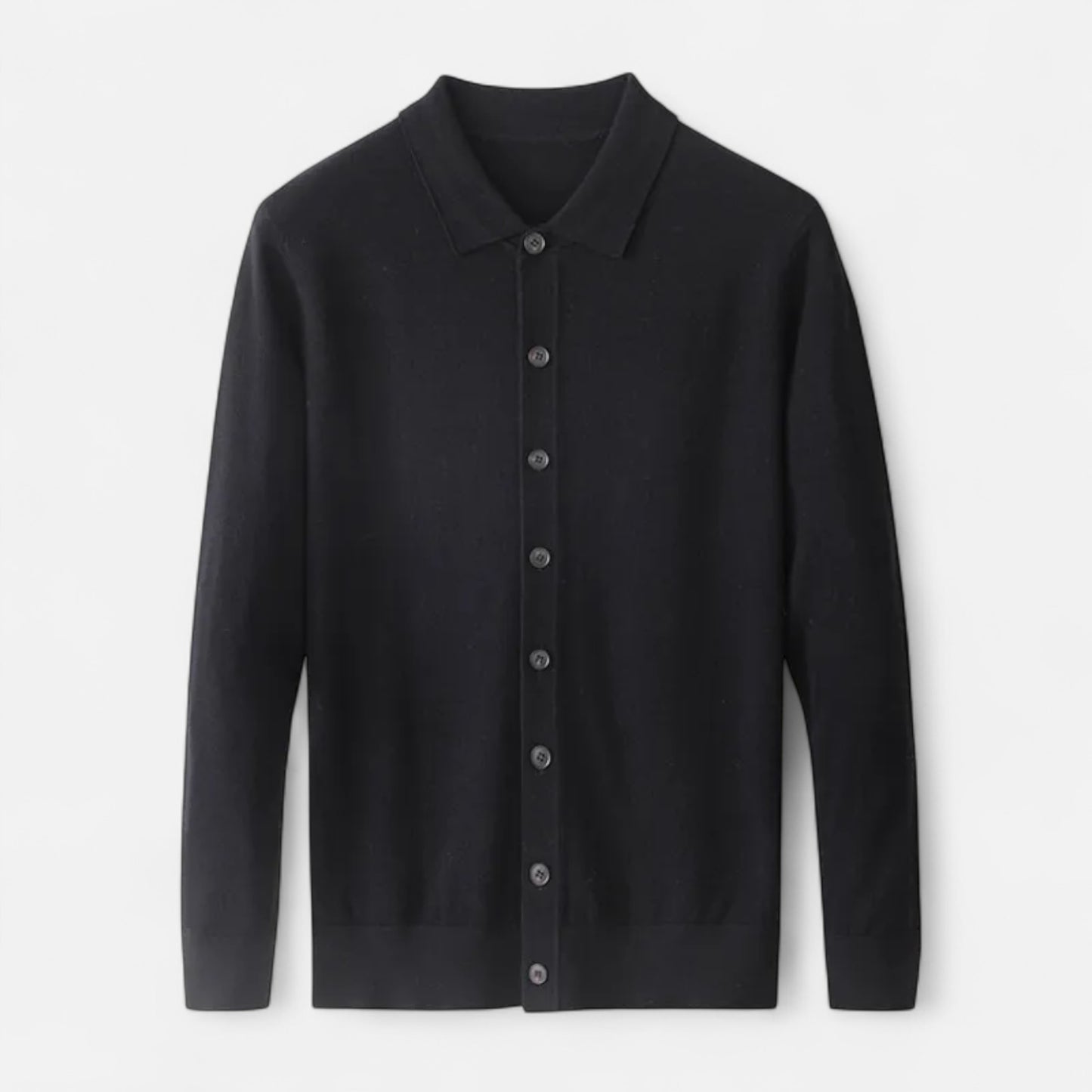 Dorevelle | Men’s Wool Sweater – Fine Yarn Button-Up Classic