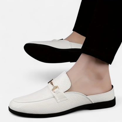 Dorevelle | Men’s Dress Loafers – Buckled Round Toe Classic