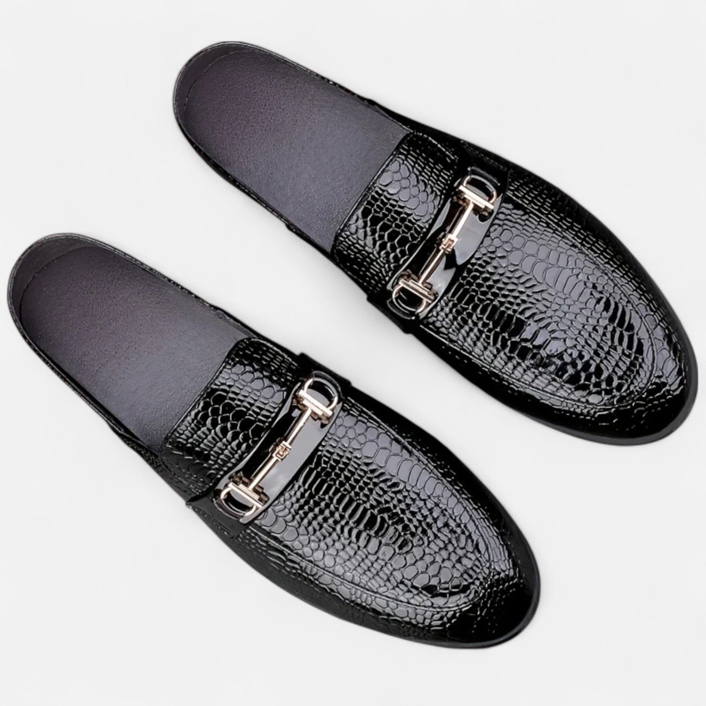 Dorevelle | Men’s Dress Loafers – Buckled Round Toe Classic