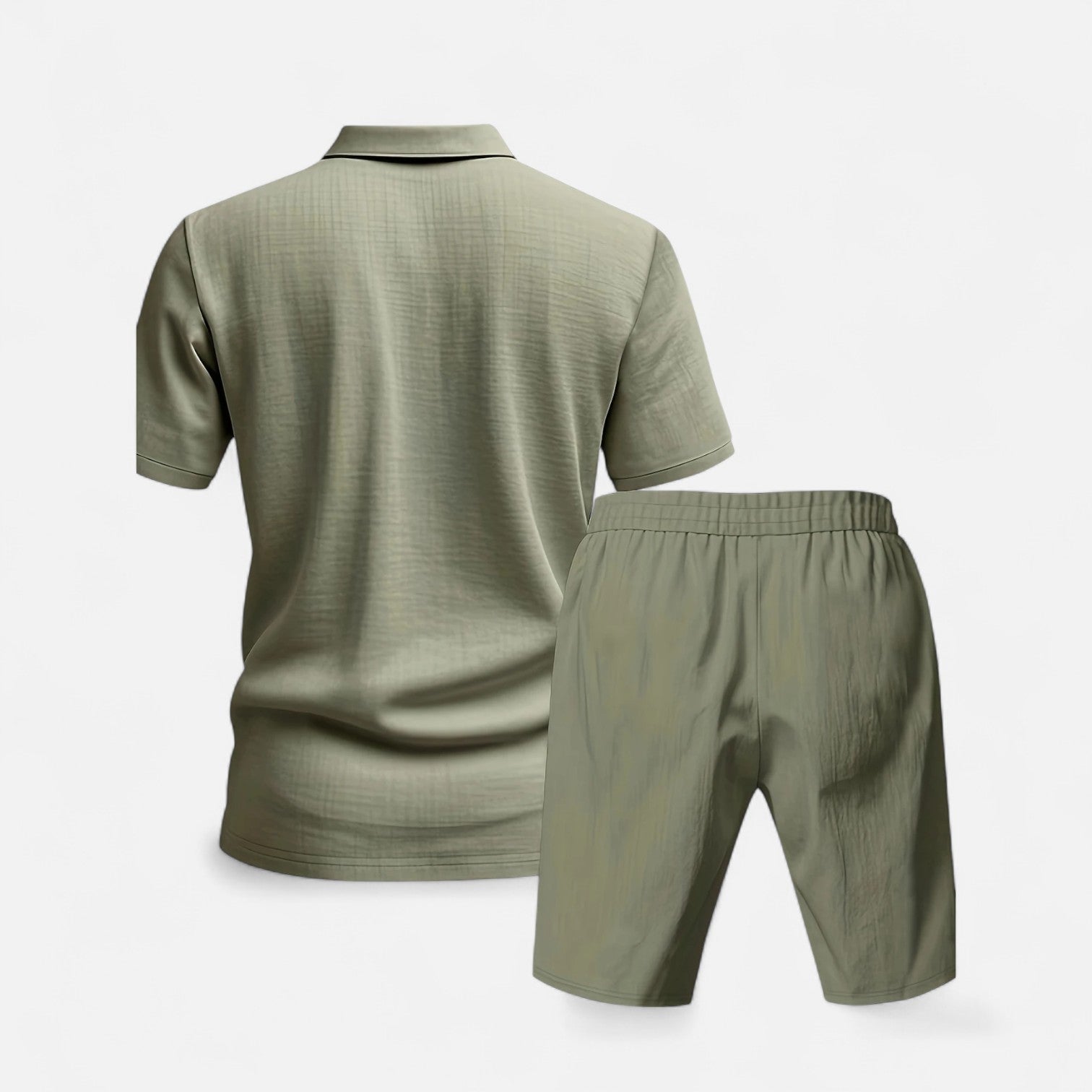 Men’s Linen Shirt and Shorts Set Lightweight Tailored Summer Comfort