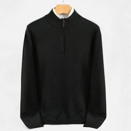Dorevelle | Men’s Merino Wool Sweater – Half-Zip Heritage Style