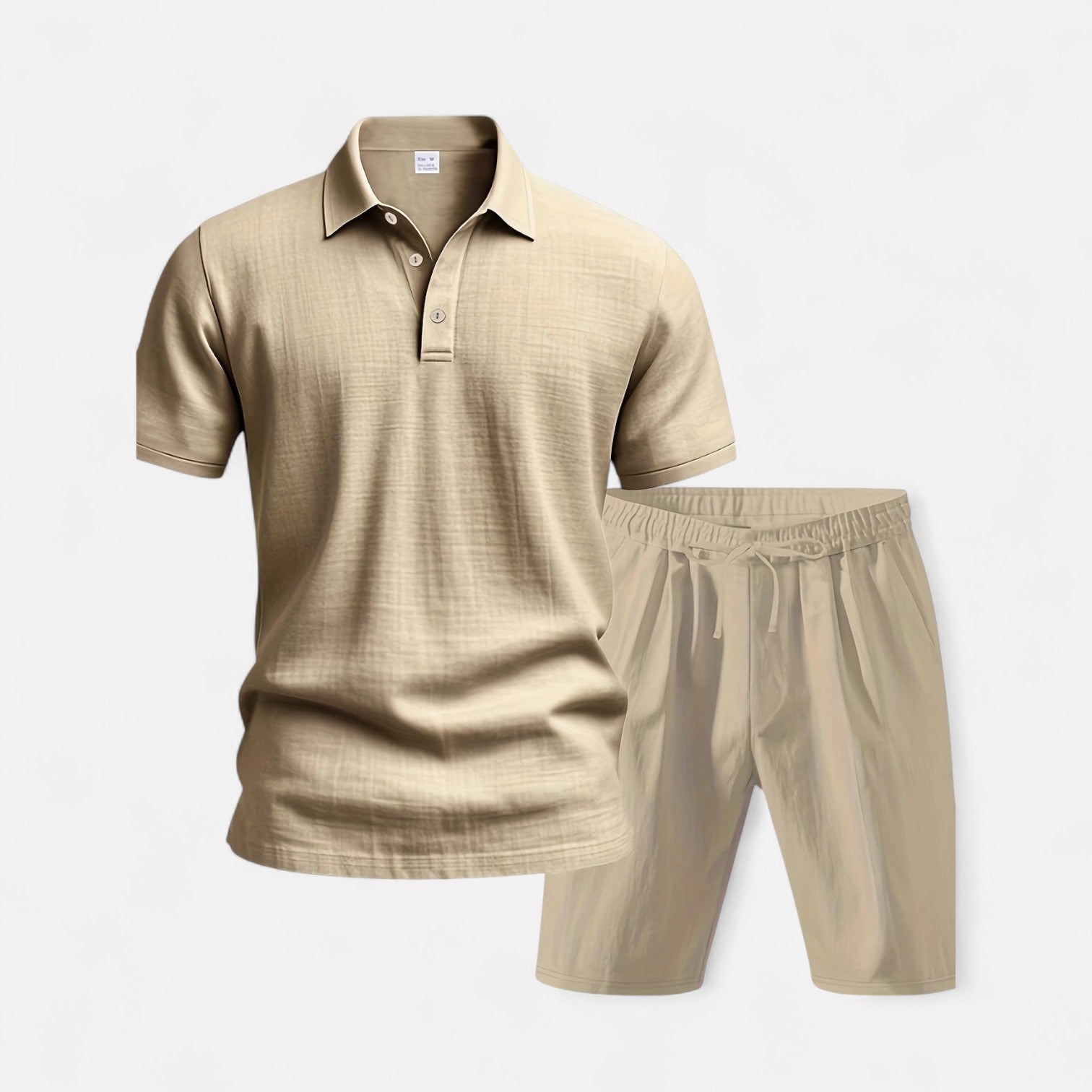 Men’s Linen Shirt and Shorts Set Lightweight Tailored Summer Comfort