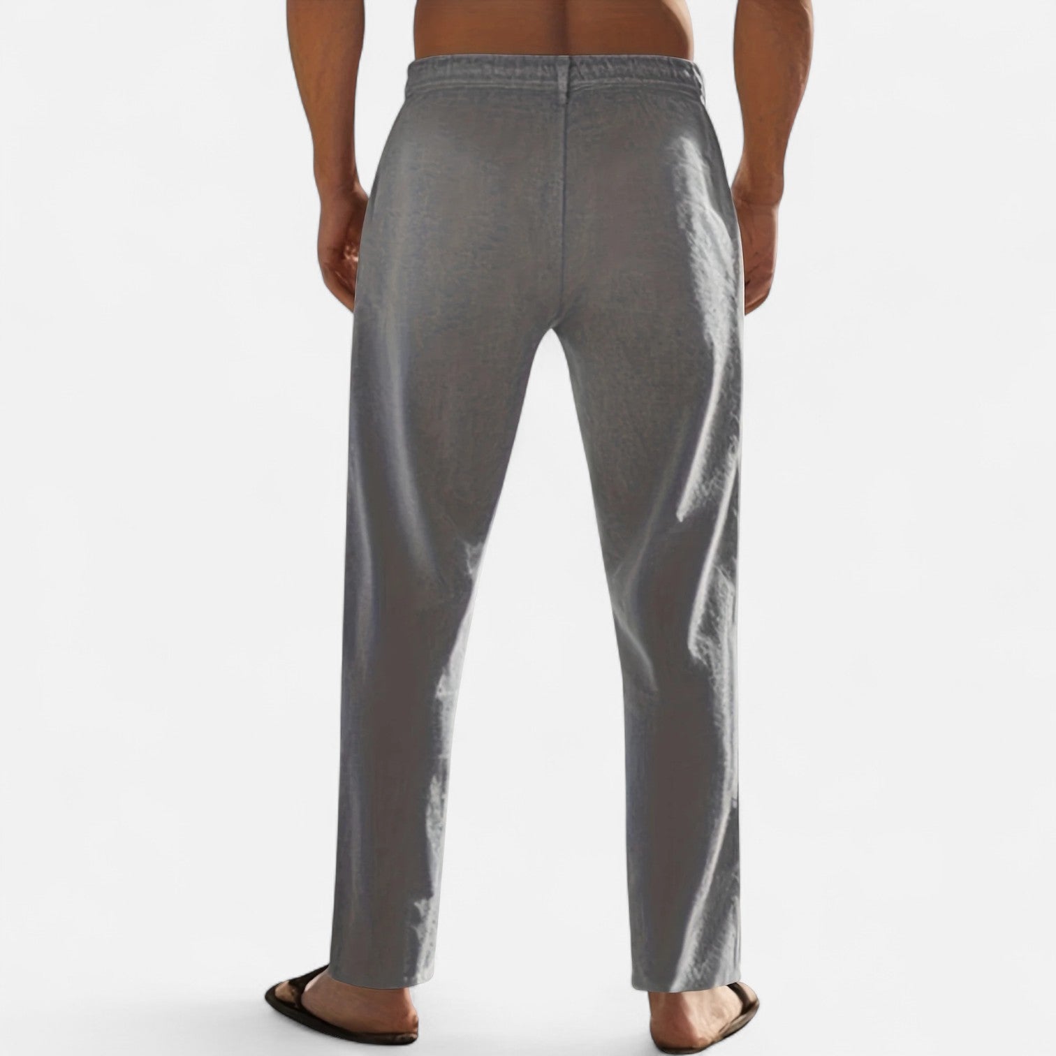 Men’s Lightweight Linen Trousers with Relaxed Heritage Fit