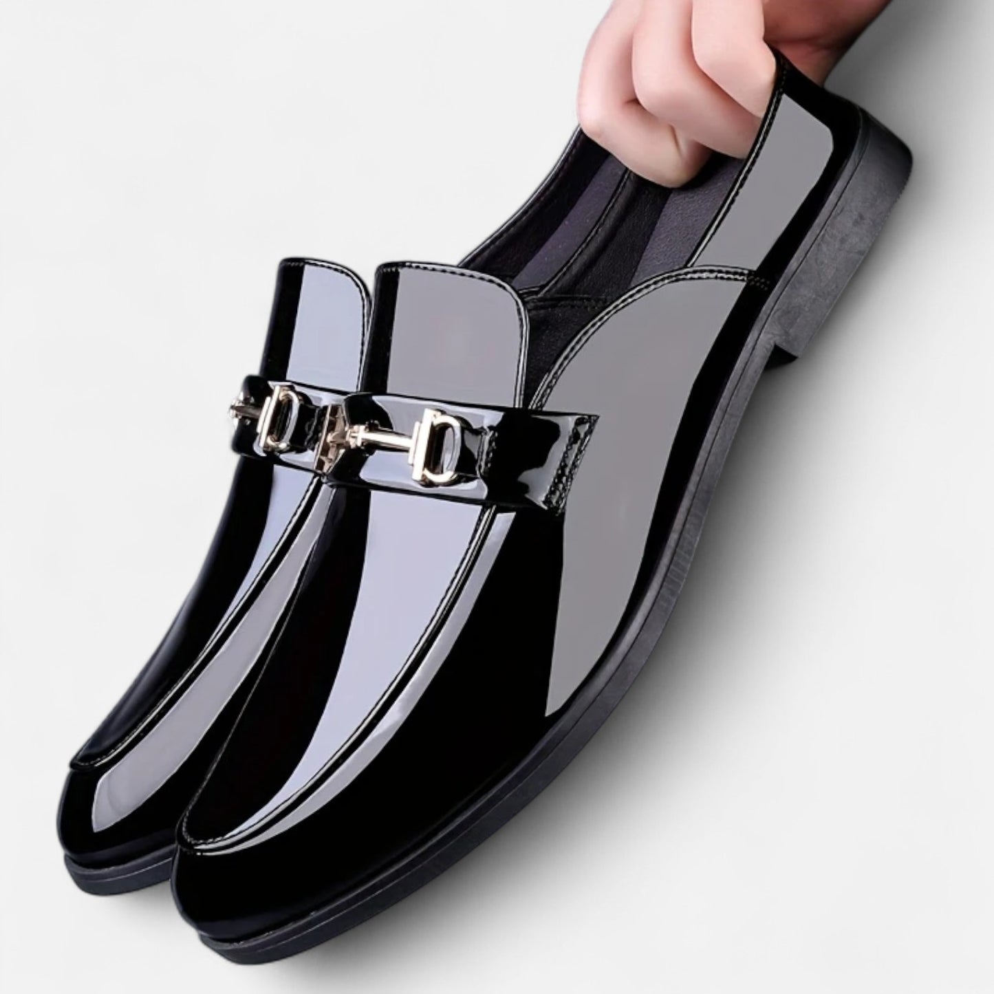 Dorevelle | Men’s Dress Loafers – Buckled Round Toe Classic