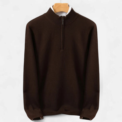 Dorevelle | Men’s Merino Wool Sweater – Half-Zip Heritage Style