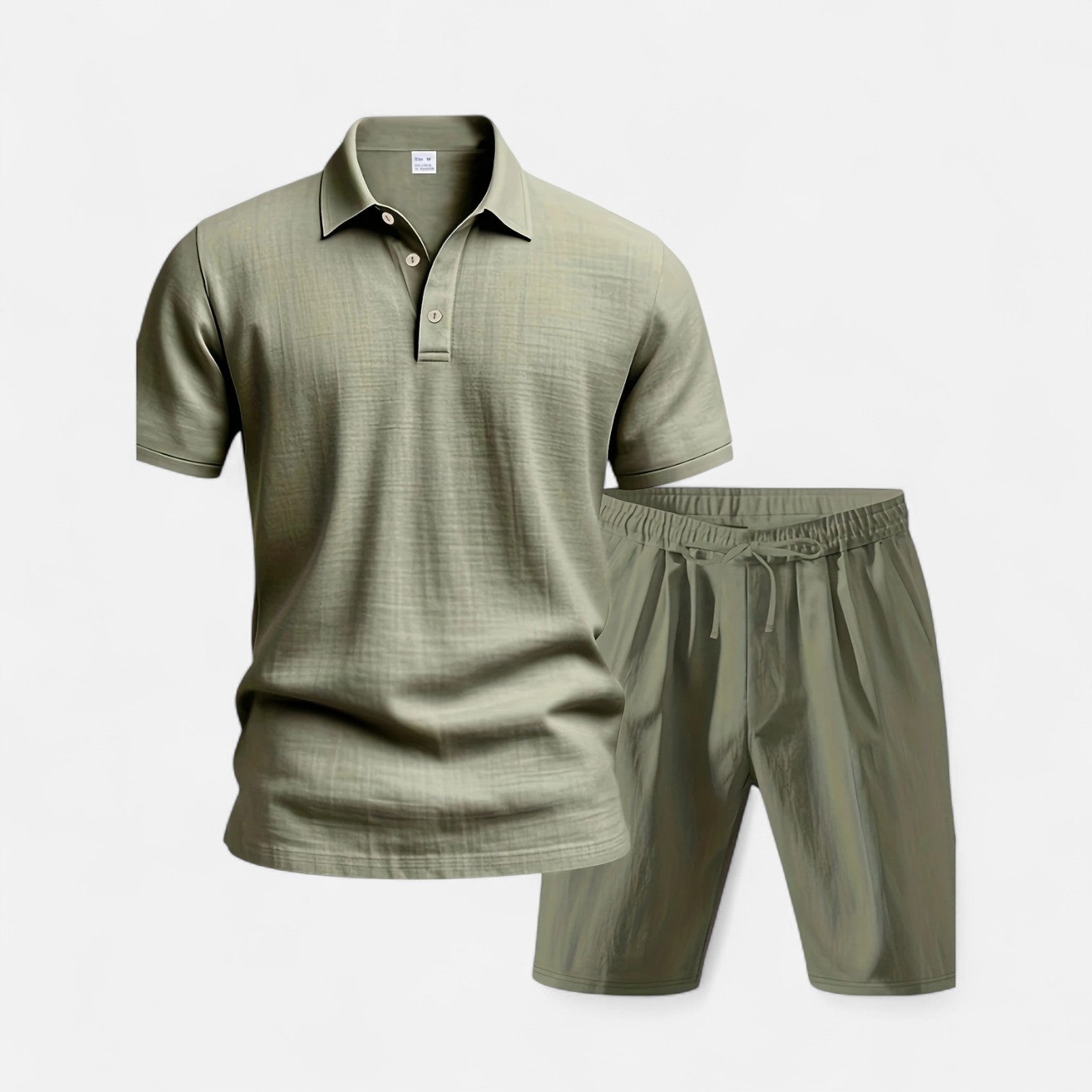 Men’s Linen Shirt and Shorts Set Lightweight Tailored Summer Comfort
