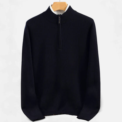 Dorevelle | Men’s Merino Wool Sweater – Half-Zip Heritage Style