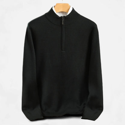 Dorevelle | Men’s Merino Wool Sweater – Half-Zip Heritage Style