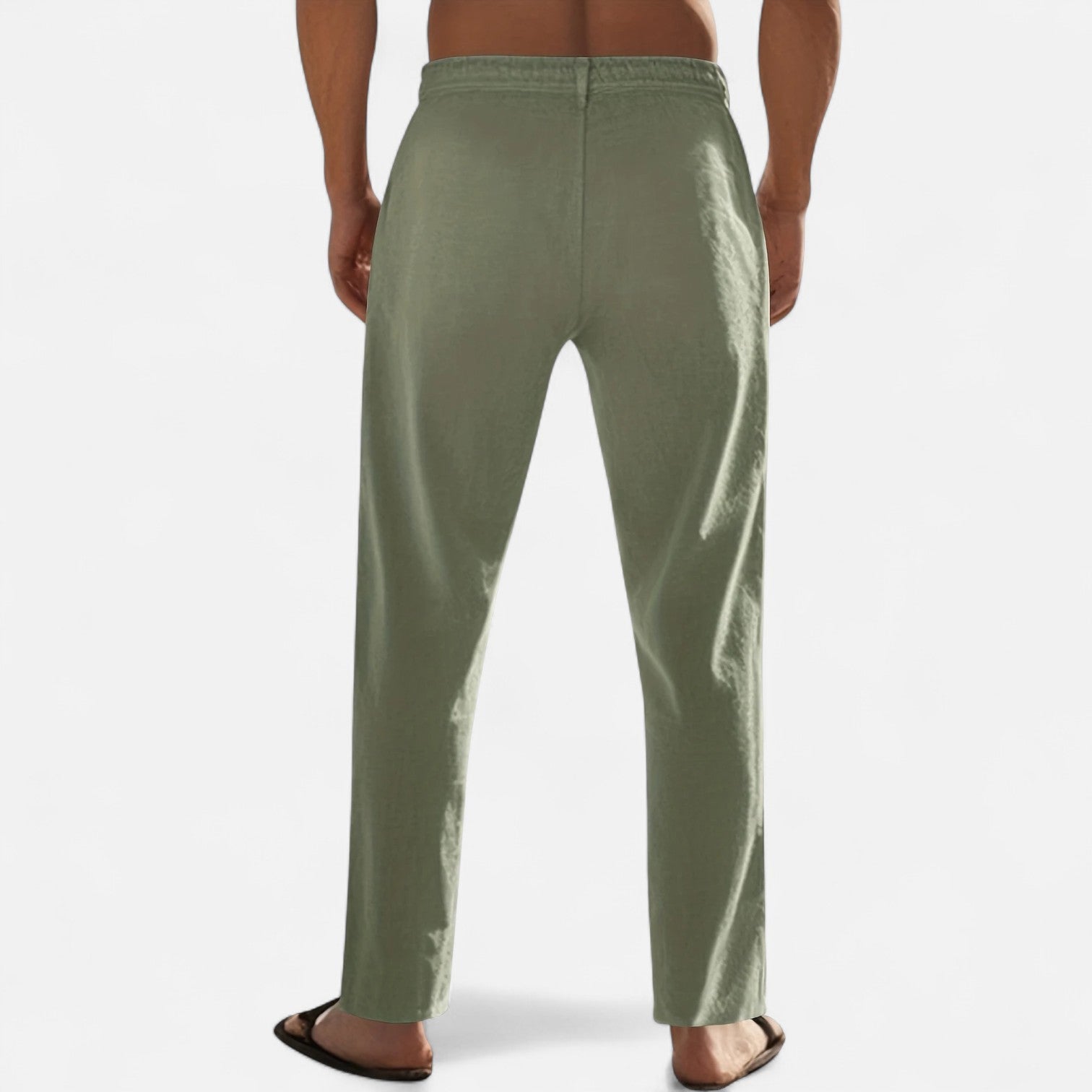 Men’s Lightweight Linen Trousers with Relaxed Heritage Fit