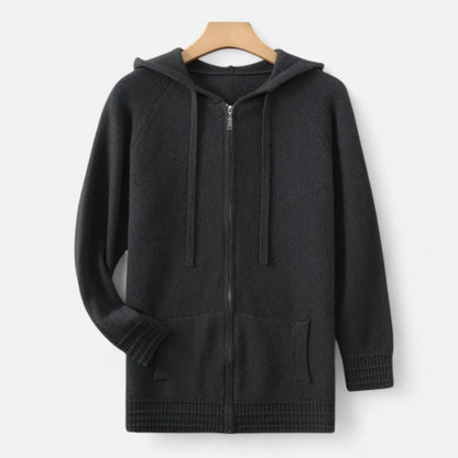 Dorevelle | Men’s Hooded Cardigan – Refined Winter Knitwear