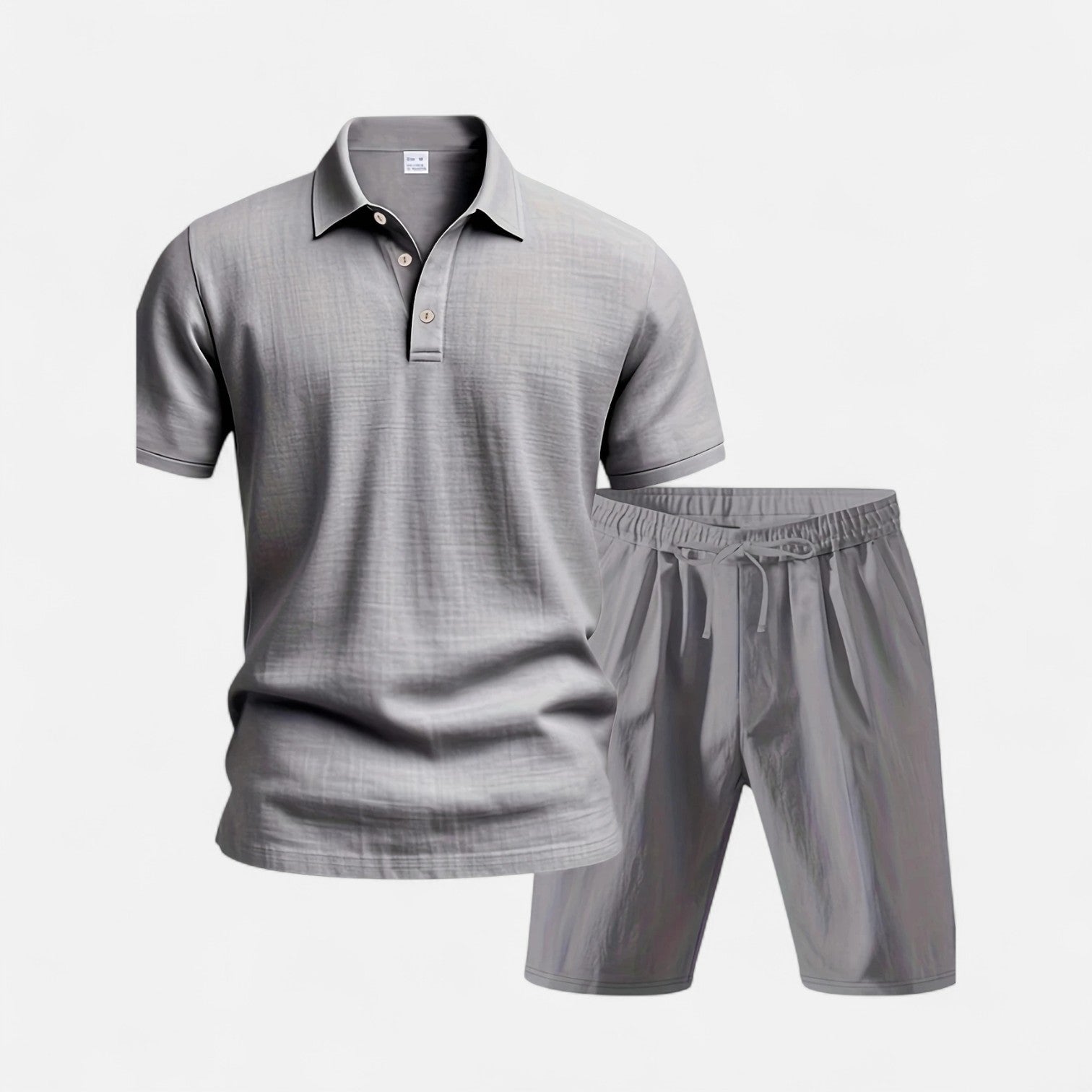 Men’s Linen Shirt and Shorts Set Lightweight Tailored Summer Comfort