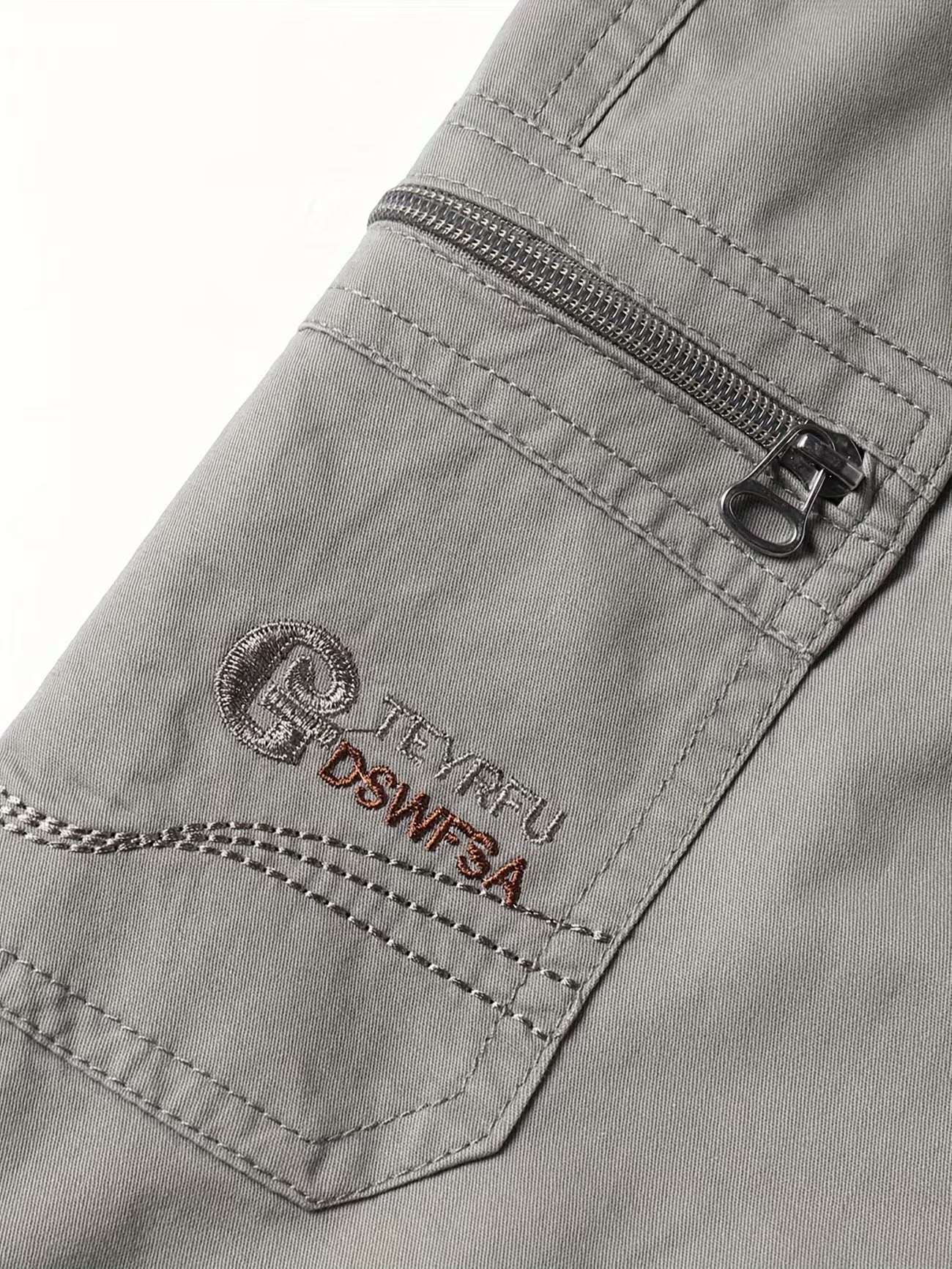 Men's Breathable Cargo Shorts With Drawstring Waist Trousers