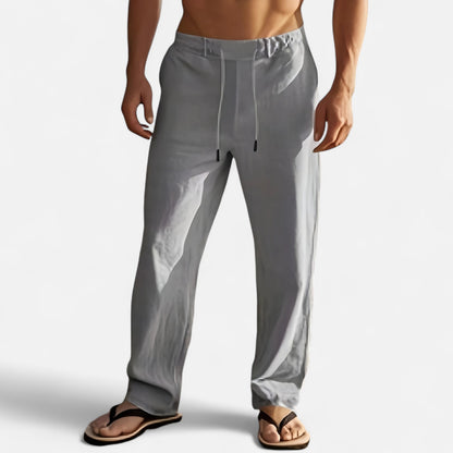 Dorevelle | Men’s Linen Trousers – Riviera Drawstring Ease