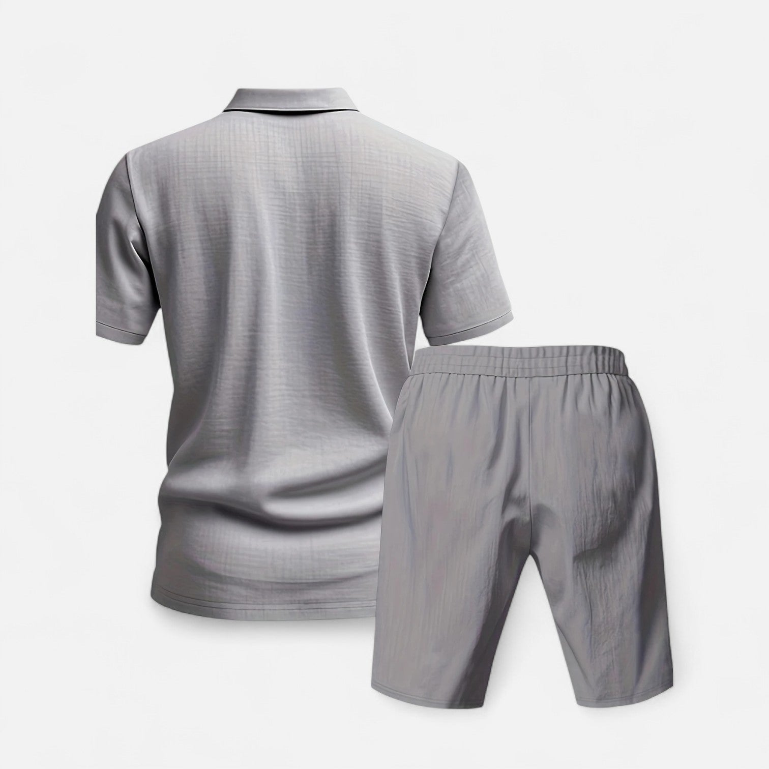 Men’s Linen Shirt and Shorts Set Lightweight Tailored Summer Comfort