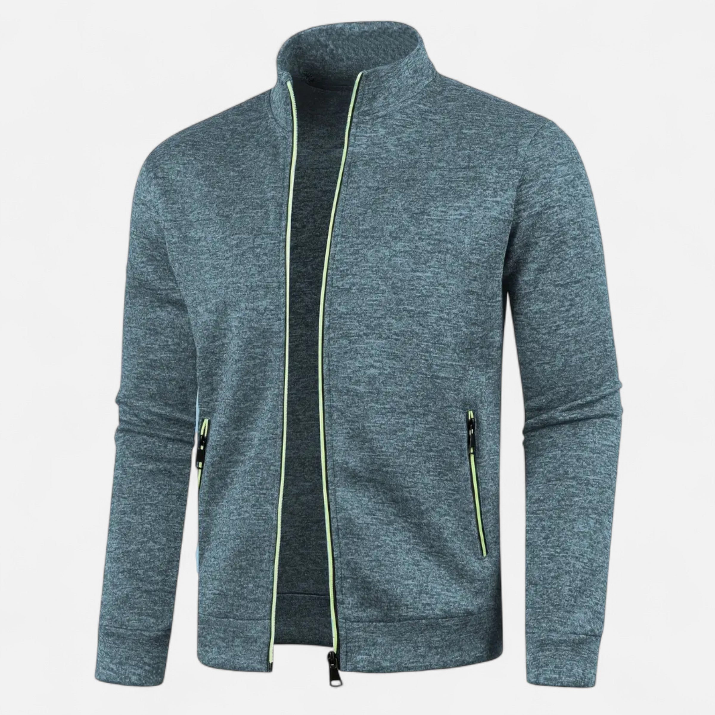 Men’s Classic Full Zip Knit Cardigan for Autumn and Winter