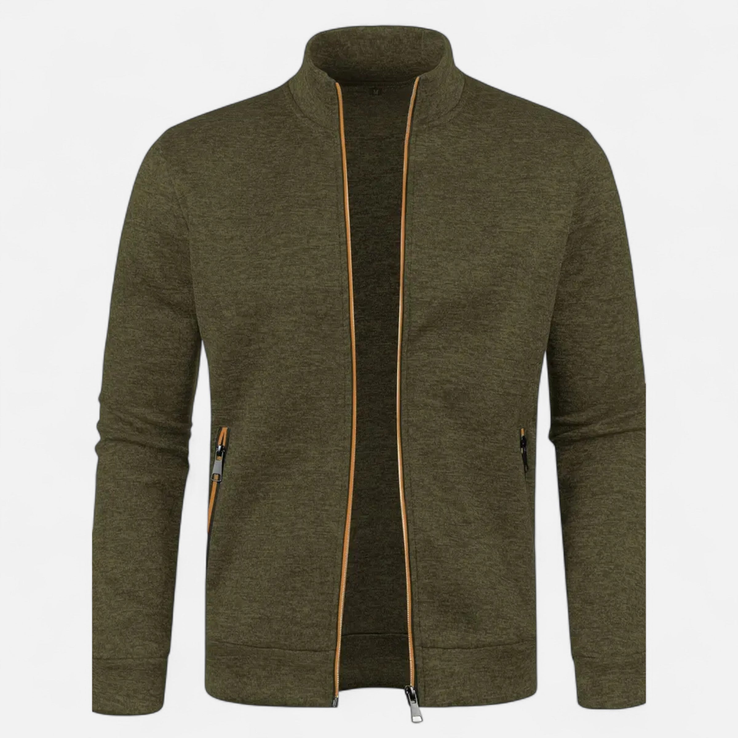 Men’s Classic Full Zip Knit Cardigan for Autumn and Winter