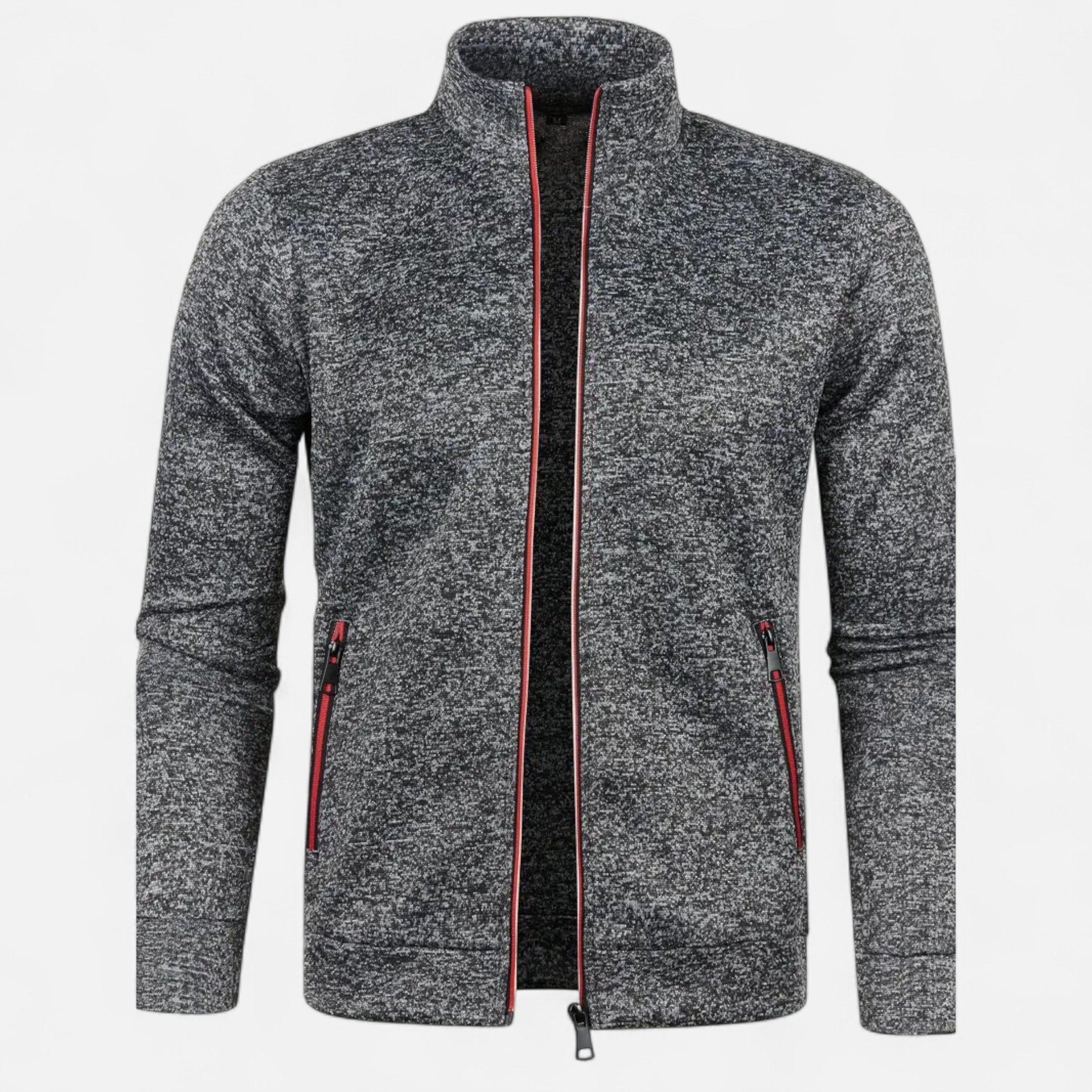 Men’s Classic Full Zip Knit Cardigan for Autumn and Winter