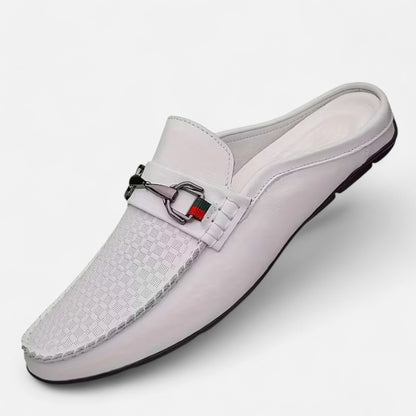 Dorevelle | Men’s Retro Moc Toe Mule Shoes