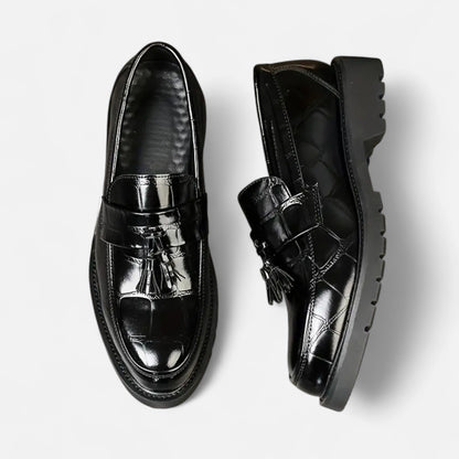 Dorevelle | Men’s Loafers – Vintage Fringe Elegance
