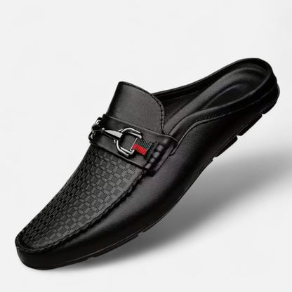 Dorevelle | Men’s Retro Moc Toe Mule Shoes