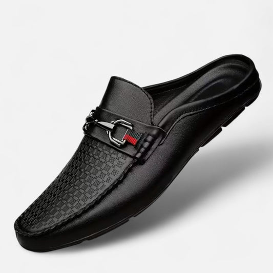 Dorevelle | Men’s Retro Moc Toe Mule Shoes