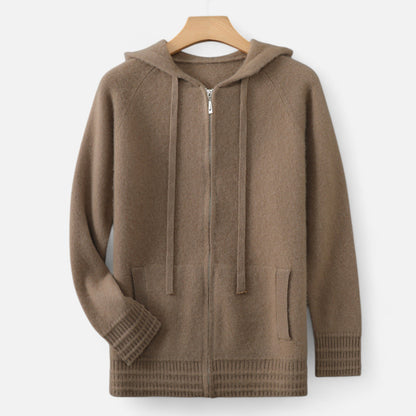 Dorevelle | Men’s Hooded Cardigan – Refined Winter Knitwear