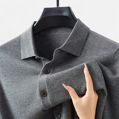 Dorevelle | Men’s Wool Sweater – Fine Yarn Button-Up Classic