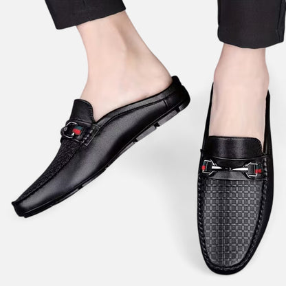 Dorevelle | Men’s Retro Moc Toe Mule Shoes