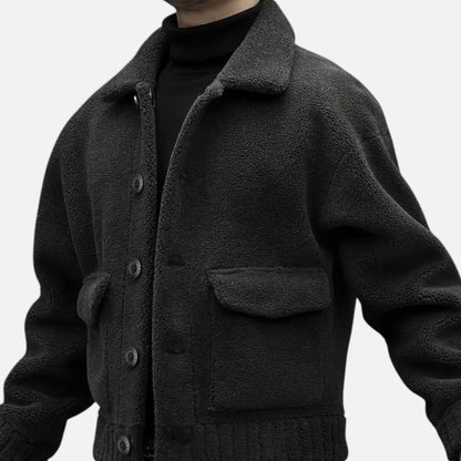 Dorevelle | Men’s Faux Fur Jacket – Lapel Autumn Winter Elegance