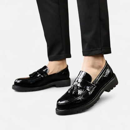 Dorevelle | Men’s Loafers – Vintage Fringe Elegance