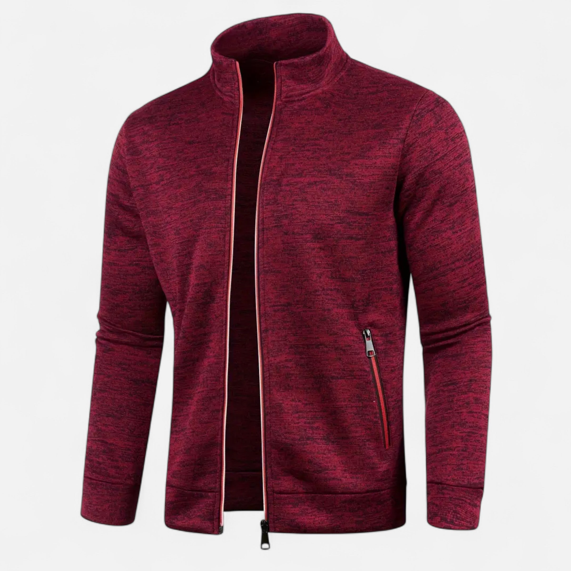 Men’s Classic Full Zip Knit Cardigan for Autumn and Winter