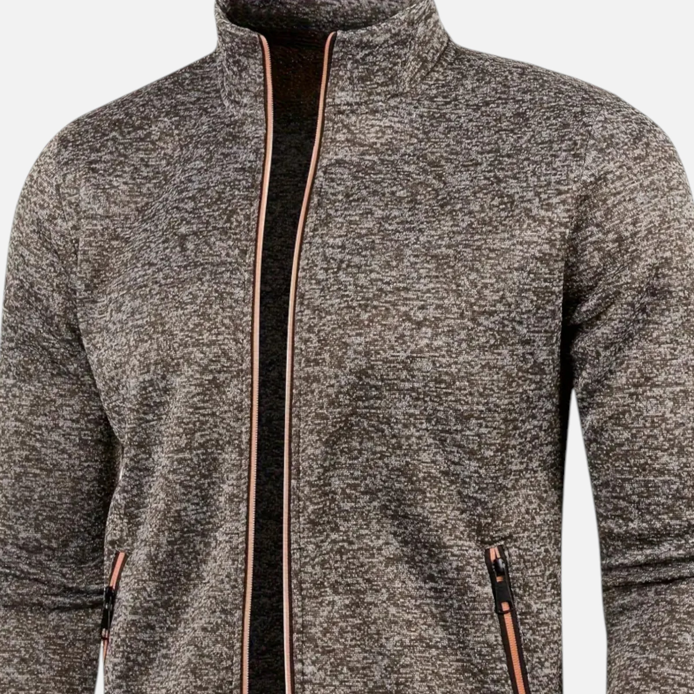 Men’s Classic Full Zip Knit Cardigan for Autumn and Winter