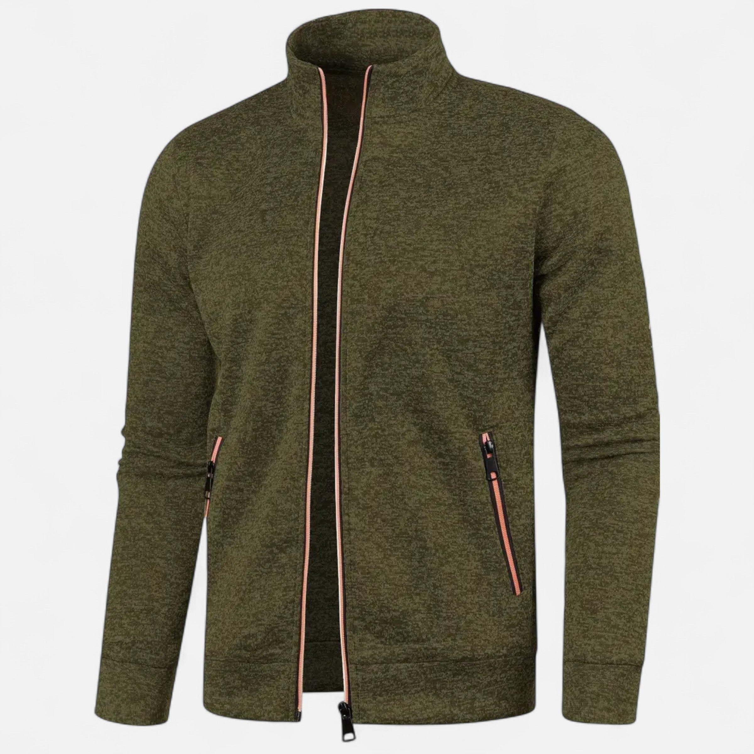 Men’s Classic Full Zip Knit Cardigan for Autumn and Winter