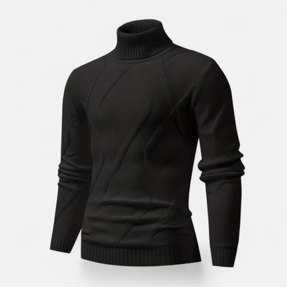 Dorevelle | Men’s Rib-Knit Turtleneck Sweater