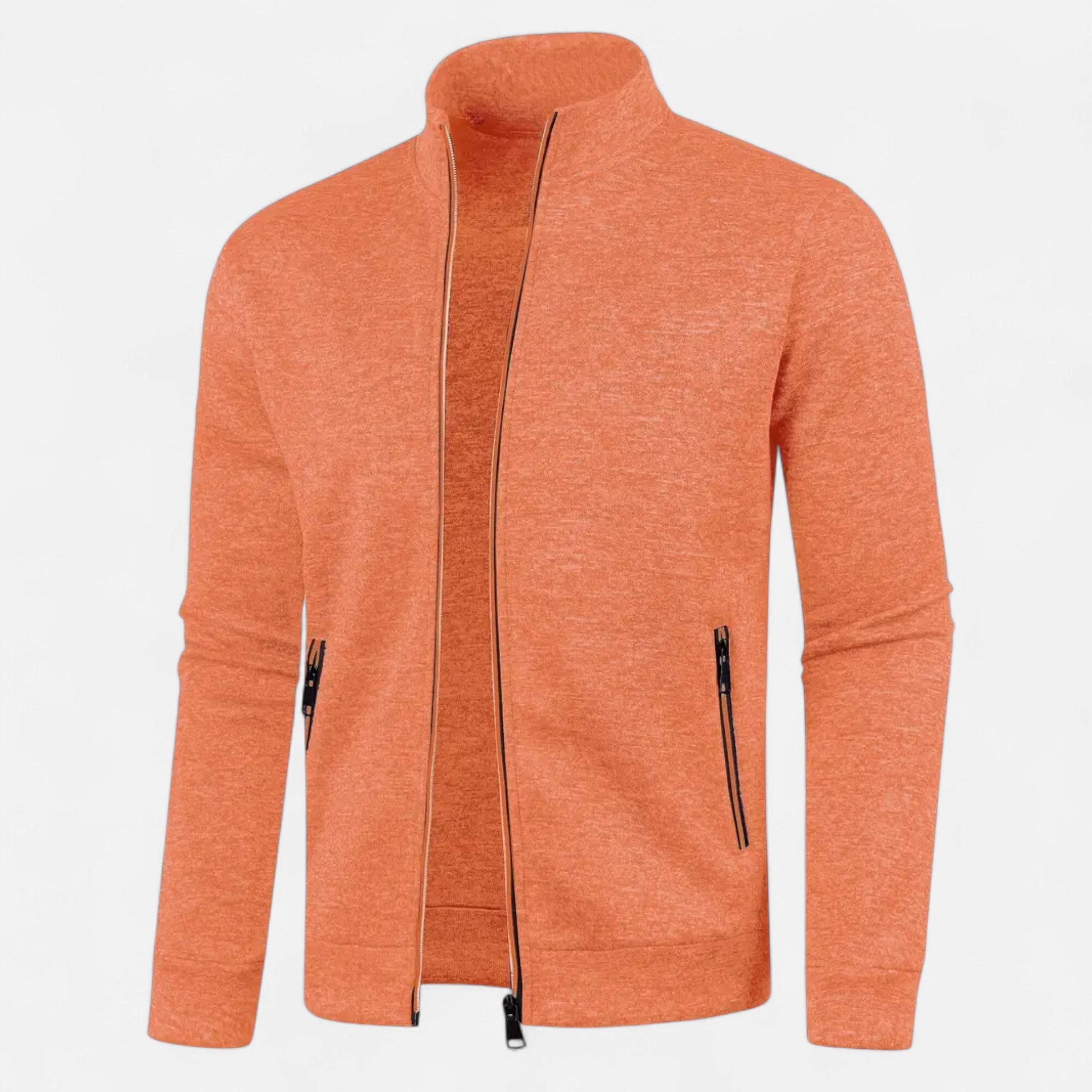 Men’s Classic Full Zip Knit Cardigan for Autumn and Winter
