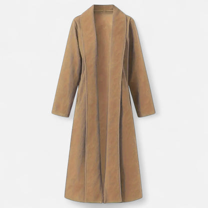 Dorevelle | Women’s Plus Size Overcoat - Lapel Collar Elegance