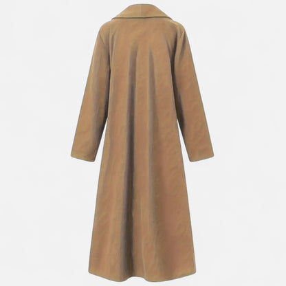Dorevelle | Women’s Plus Size Overcoat - Lapel Collar Elegance