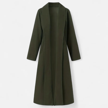 Dorevelle | Women’s Plus Size Overcoat - Lapel Collar Elegance