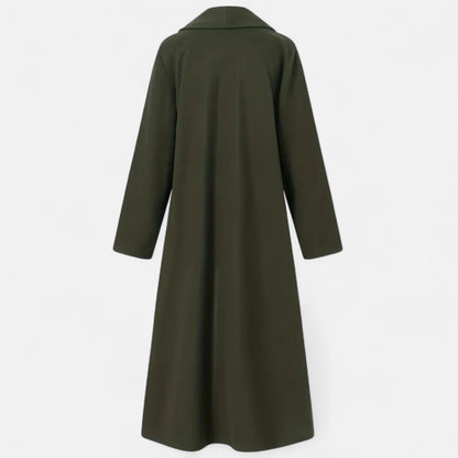 Dorevelle | Women’s Plus Size Overcoat - Lapel Collar Elegance