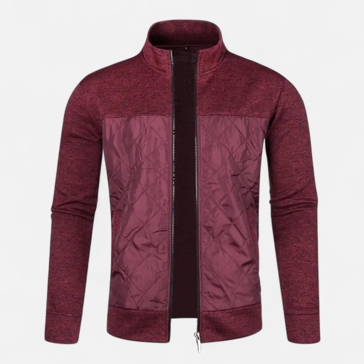 Dorevelle | Men’s Zip Jacket – Refined Knit Autumn Elegance