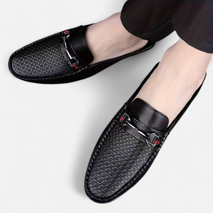 Dorevelle | Men’s Retro Moc Toe Mule Shoes