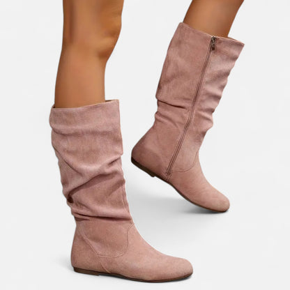 Dorevelle | Women’s Mid-Calf Pleated Ankle Boots