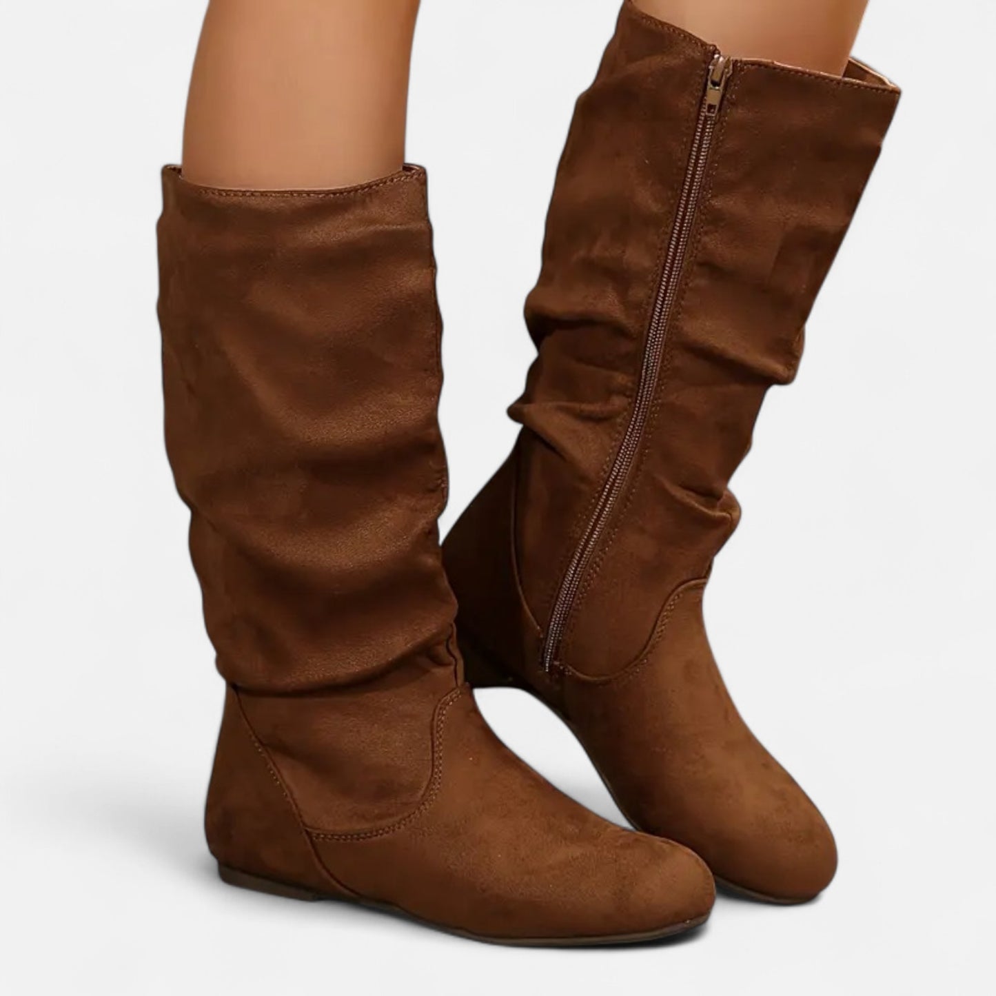 Dorevelle | Women’s Mid-Calf Pleated Ankle Boots