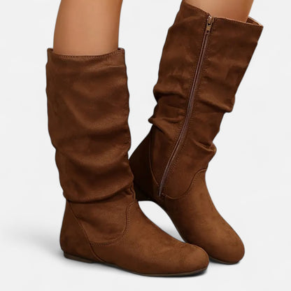 Dorevelle | Women’s Mid-Calf Pleated Ankle Boots