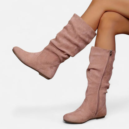 Dorevelle | Women’s Mid-Calf Pleated Ankle Boots