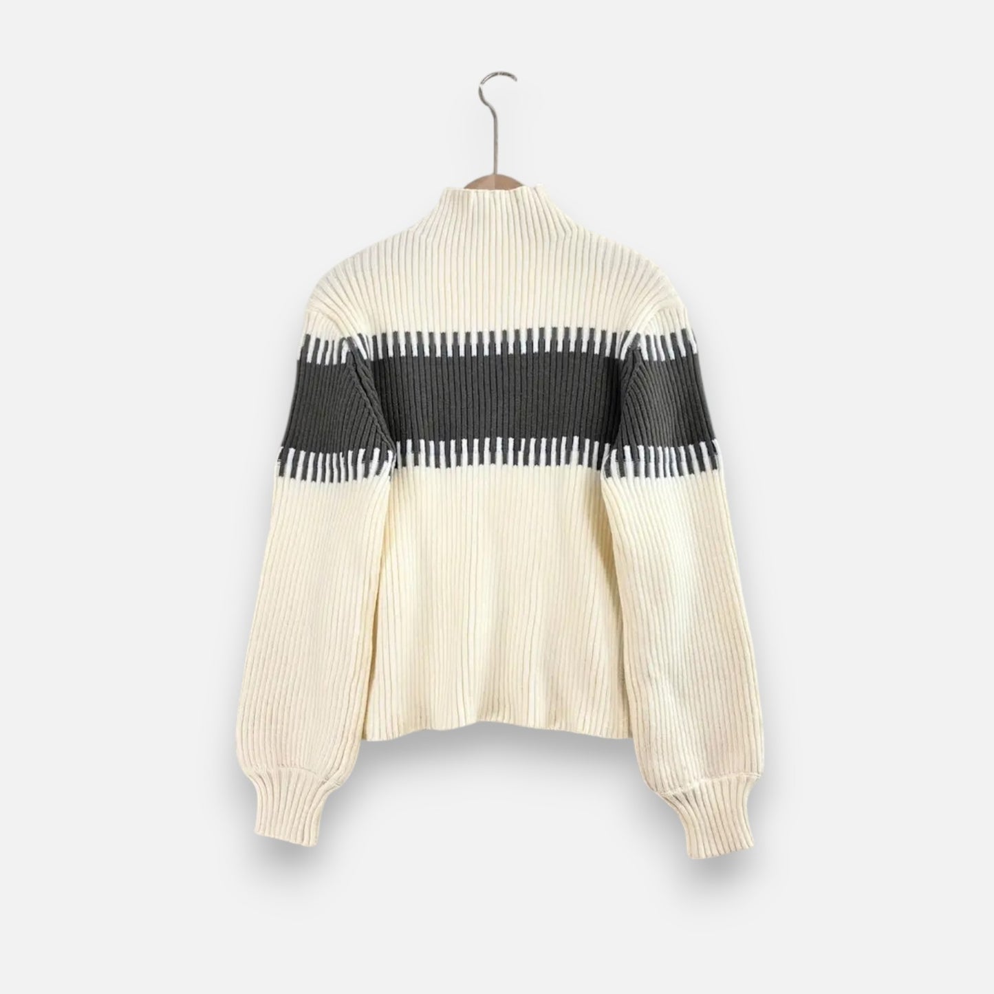 Dorevelle | Women’s Knit Set – High-Neck Pullover & Midi Skirt